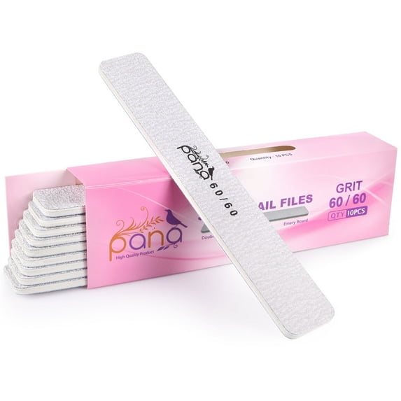 Pana Professional Jumbo Zebra Nail Files Grit 80/80 (10pcs)