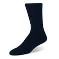 thumbnail image 1 of Worlds Softest Mens / Womens Sensitive Fit Comfort Feet Crew Socks,Navy,Medium (Men 5-8/ Women 5-9.5), 1 of 1