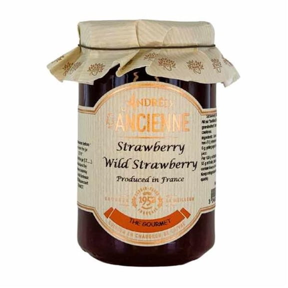 French Farm A10463 9.5 oz Les Confitures a l Ancienne Wild Strawberry Jam