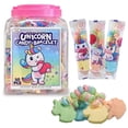 thumbnail image 1 of 50 Unicorn Candy Bracelets, Individually Wrapped Candy Jewelry for your Unicorn Themed Party, Bulk Candy Perfect for Goody Bags, Party Favors and Birthdays, by 4YoreElves, Pack of 50 x 0.53oz, 1 of 5