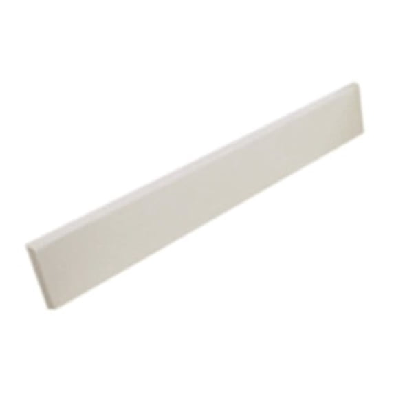 swan vt01803ss.010 ellipse solid surface 1-piece vanity side splash, 0.75-in l x 18-in h x 3-in h, white