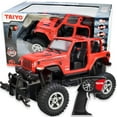 thumbnail image 1 of Taiyo RC Truck Jeep Rubicon, 1:16 Scale Remote Control Car with Rechargeable Battery, Electric Charger, and Handset for Off-Road, High Speed, Fast Hobby Action for Kids and Adults, 2.4Ghz, Ages 6+, 1 of 7