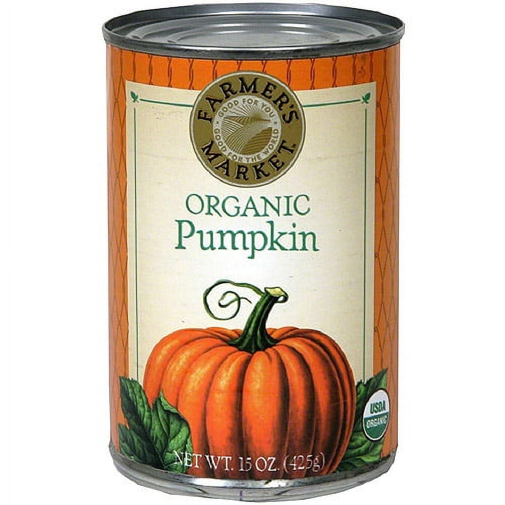 Farmer's Market Organic Pumpkin, 15 oz, (Pack of 12)