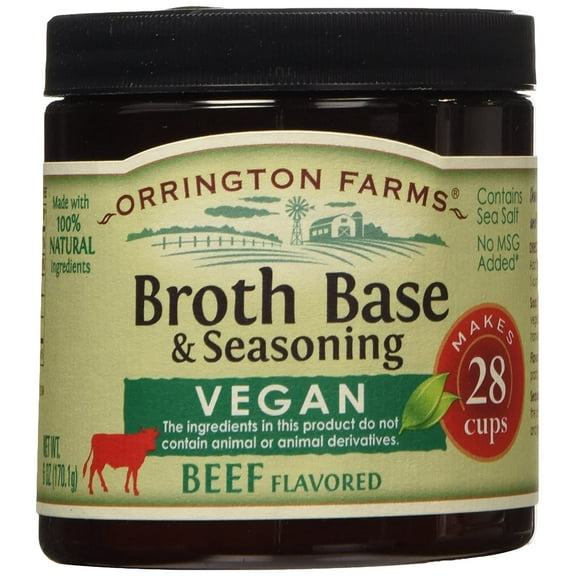 Orrington Farms Vegan Beef Flavored Broth Base, 6 oz.