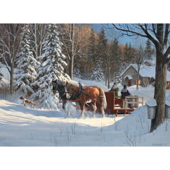Cobblehill 80067 1000 pc Sugar Shack Horses Puzzle
