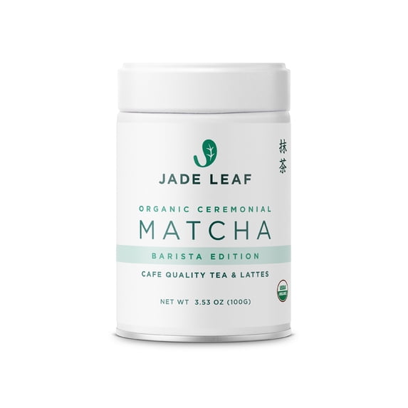Jade Leaf Organic Ceremonial Grade Matcha Powder, Barista Edition, 3.53 oz Tin
