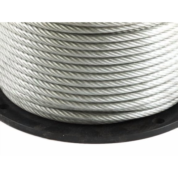 Forney Industries Wire Rope, Vinyl Coated, 3/16 in - 1/4 in x 250ft