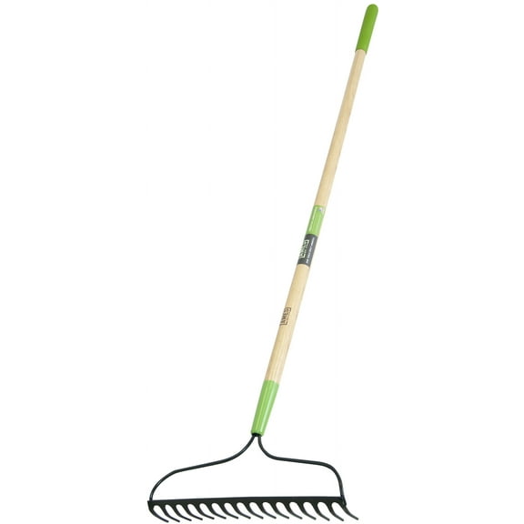 Ames 2825300 Bow Rake, 15-3/4 in W, 16 Tine, 57-1/2 in Handle