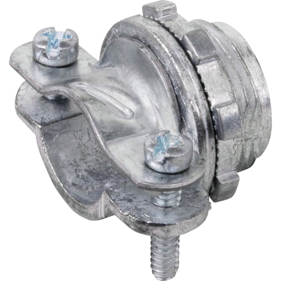 Thomas & Betts Steel City Clamp Cable Connector NC32-1 - 3/4 In. Size, Silver