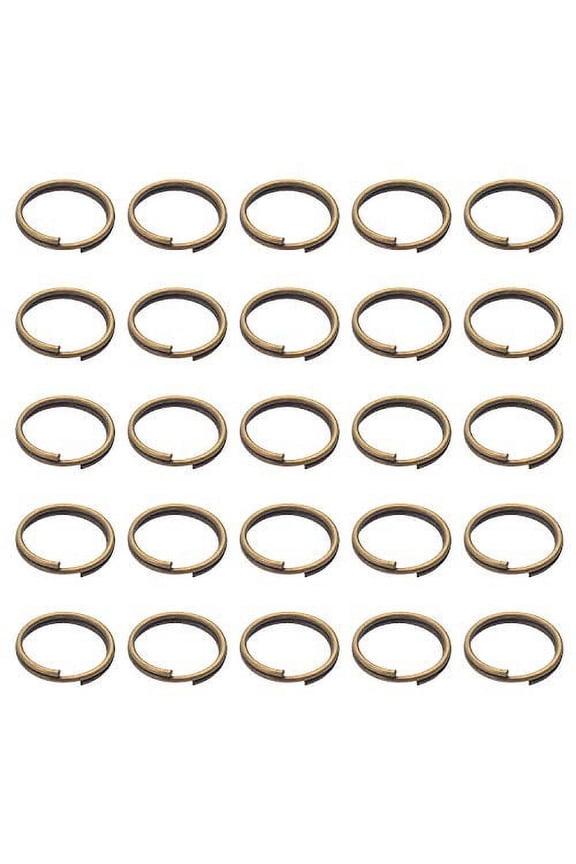 200 Pieces Small Key Chain Rings Split Ring Key Chains for Keys Organization,10mm Diameter (Silver)