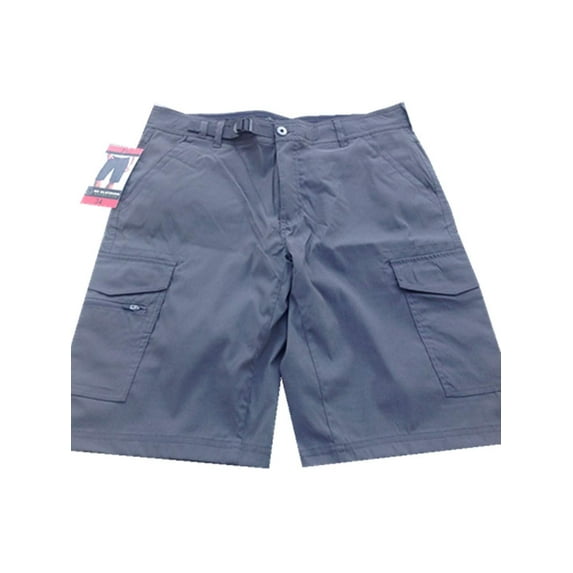 BC Clothing Men's Expedition Stretch Cargo Shorts, Variety (32, Grey)