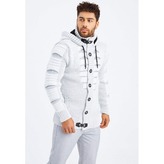 Knit Cardigan With Hood