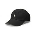 thumbnail image 1 of Polo Ralph Lauren Mens Polo Sports Pony Logo Hat Cap (One Size, Black (White Pony)), 1 of 2