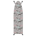 thumbnail image 1 of Westex IB0328 15 x 54 in. Laundry Solutions by Travel Stamps Deluxe Triple Layer Extra-Thick Ironing Board Cover & Pad, Grey, 1 of 4