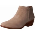 thumbnail image 1 of Sam Edelman Petty Putty Suede Rounded Toe Stacked Block Heel Ankle Booties Wide (PUTTY SUEDE, 10), 1 of 6
