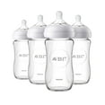 thumbnail image 1 of Philips Avent Natural Glass Baby Bottle, Clear, 9oz, 4pk, SCF703/47, 1 of 1