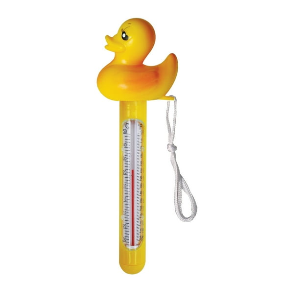 HYDROTOOLS BY SWIMLINE Cute Ducky Soft Top Thermometer Large Floating Easy Read For Water Temperature Shatter Resistant With String For Outdoor And Indoor Swimming Pools Spas Ponds Bathtubs
