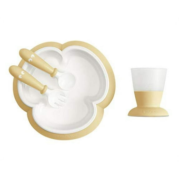 BABYBJRN Baby Feeding Set, Powder Yellow