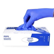 PEIPU Nitrile and Vinyl Blend Material Disposable Gloves Powder Free Cleaning Service Gloves Latex Free 100 PCS Medium Size