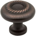 thumbnail image 1 of Jeffrey Alexander Lenoir 1-1/4 Inch Diameter Dark Brushed Antique Copper Cabinet Knob Z117-DBAC, 1 of 4