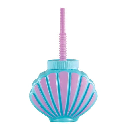 amscan Kids Purple Shell Straw Cup 16 oz.- 1 pc.