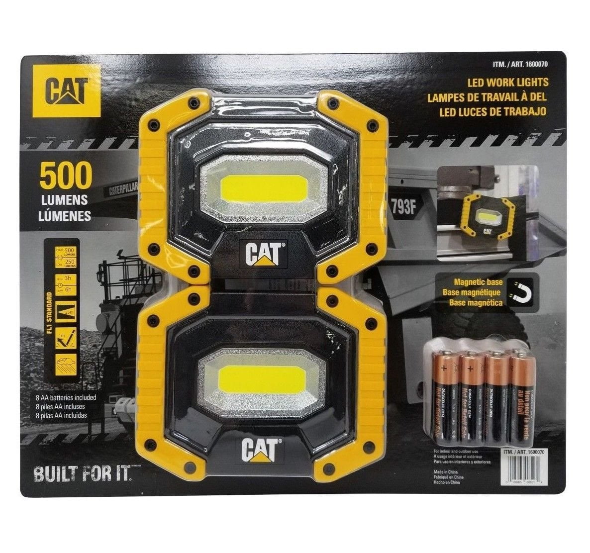 cat 500 lumen led rechargeable spotlight flashlight Merchandise CT2405 Focusing Tactical Light 420 Turn to a brighter more powerful light with the rechargeable LED work light Stansport 500-Lumen Heavy-Duty Tactical Flashlight