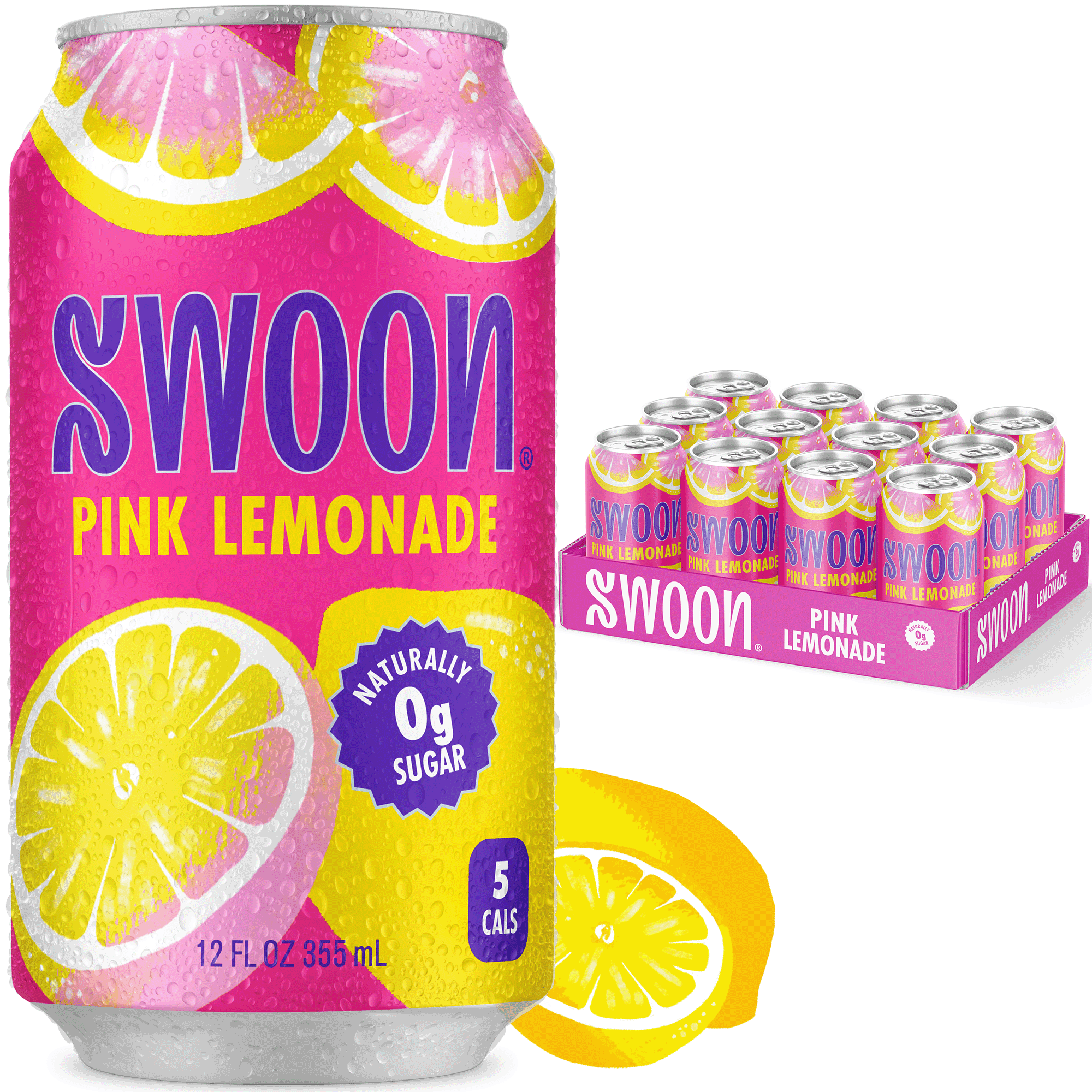 Swoon Pink Lemonade - Case of 12 - 12 fl oz