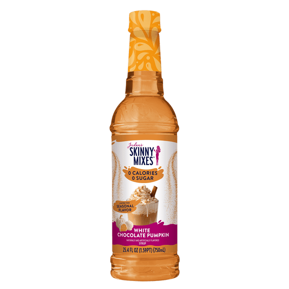 Jordan's Skinny Mixes Sugar Free White Chocolate Pumpkin Syrup, 25.4 Fl Oz