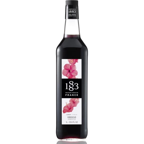 1883 Maison Routin Hibiscus Syrup - Bottle 1 Liter
