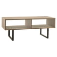 thumbnail image 1 of ClosetMaid Wooden Coffee Table with Storage Shelves, Modern Home Furniture, 39" Wide, Gray, 1 of 7