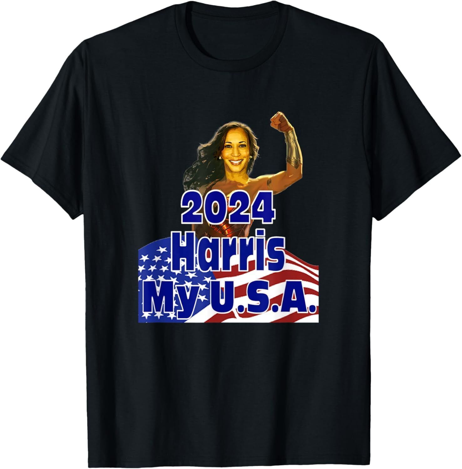 comma la_Kamala Harris 2024 For President Campaign TShirt