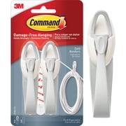 Command 6 Cord Bundlers, 12 Strips, each bundler holds up to 2 pounds, easy to open packaging, Organize your dorm