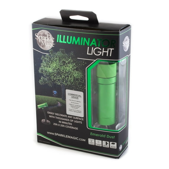 commercial grade series sparkle magic emerald dust (green) illuminator laser light