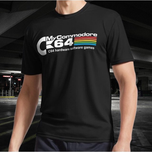 commodore 64 Logo Active TShirt Funny Size S to 5XL