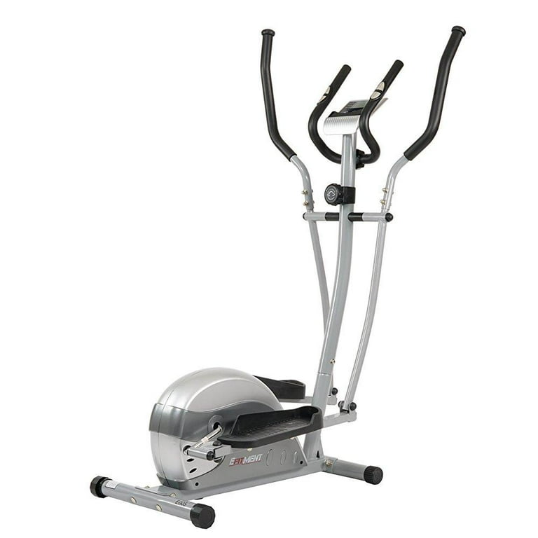 compact magnetic elliptical machine trainer with lcd monitor and