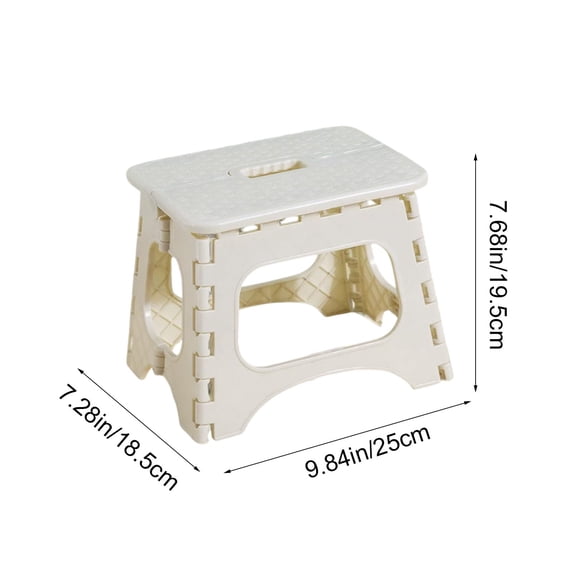 Compact Stool Compact Folding Stool Portable Outdoor Plastic Chair Foldable Seat forHome Travel Camping Fishing Stool Non-Slip Bottom with Handle Folding Stool