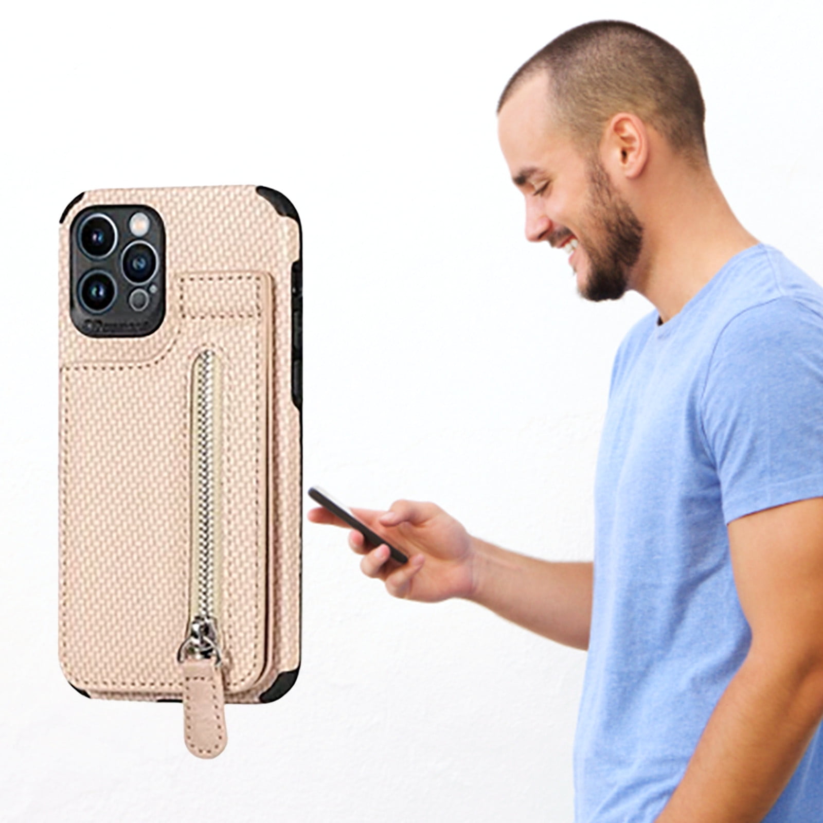 compatible with 13 Pro Case with Stand For 14 Zipper Wallet Case Stand