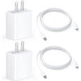 thumbnail image 1 of compatible for iphone 14 13 12 11 Fast Charger, 2-Pack with 6.6FT USB C Connector Hi-Speed Cable with compatible for iphone 14/13/13Pro/12/12 Pro/11/11Pro/XS/Max/XR/X/8 Plus,iPad, 1 of 9