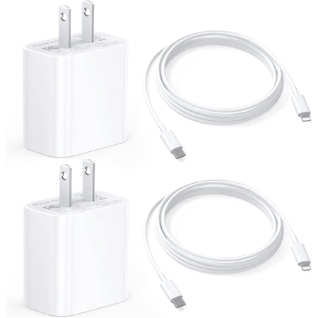 compatible for iphone 14 13 12 11 Fast Charger, 2-Pack with 6.6FT USB C Connector Hi-Speed Cable with compatible for iphone 14/13/13Pro/12/12 Pro/11/11Pro/XS/Max/XR/X/8 Plus,iPad
