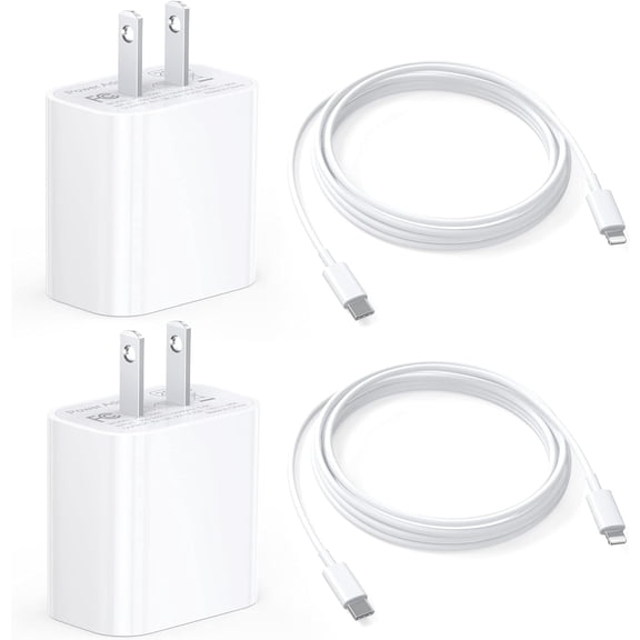 compatible for iphone 14 13 12 11 Fast Charger, 2-Pack with 6.6FT USB C Connector Hi-Speed Cable with compatible for iphone 14/13/13Pro/12/12 Pro/11/11Pro/XS/Max/XR/X/8 Plus,iPad