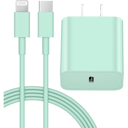 compatible for iphone 14 13 12 Fast Charger 20W PD USB C Wall Charger with 6FT Fast Charging Cable Compatible compatible for iphone 14/13/12/11/Pro/Pro Max/Mini/Xs Max/XR/X