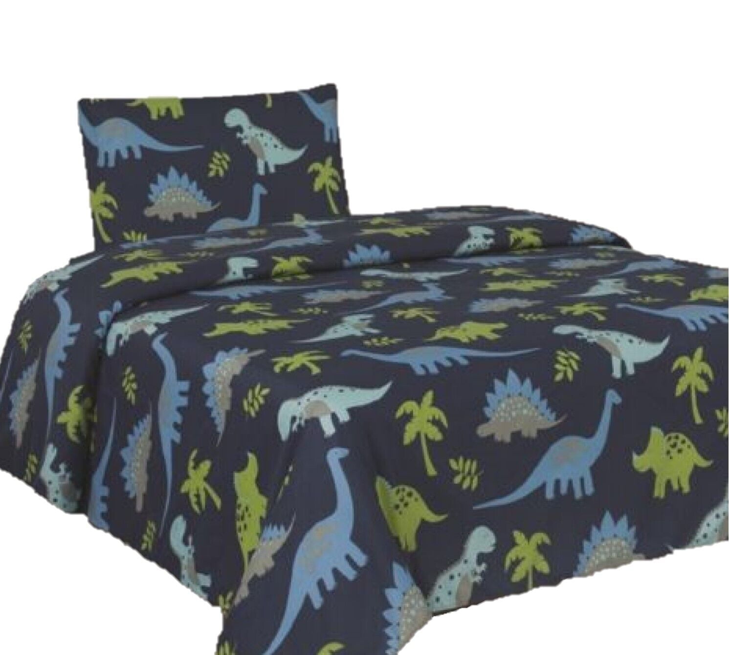 Walmart Twin Size Dino Printed Sheet Set for Kids, Boys & Girls Bedding