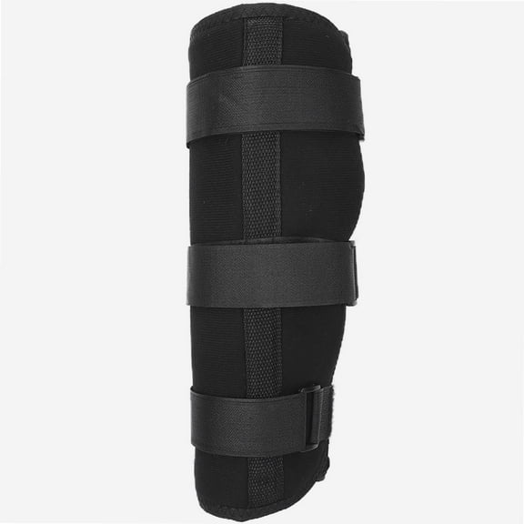 composite fabric + steel plate calf splint, calf calf fixation stabilizer splint tibia and fibula protector calf fracture fixation belt Black