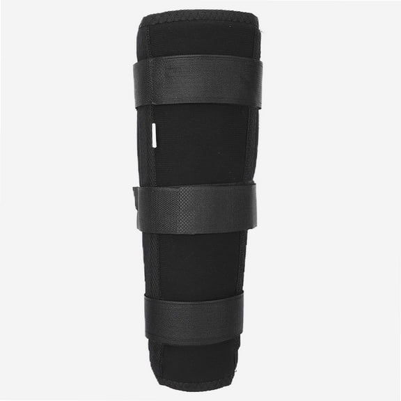 composite fabric + steel plate calf splint, calf calf fixation stabilizer splint tibia and fibula protector calf fracture fixation belt Black