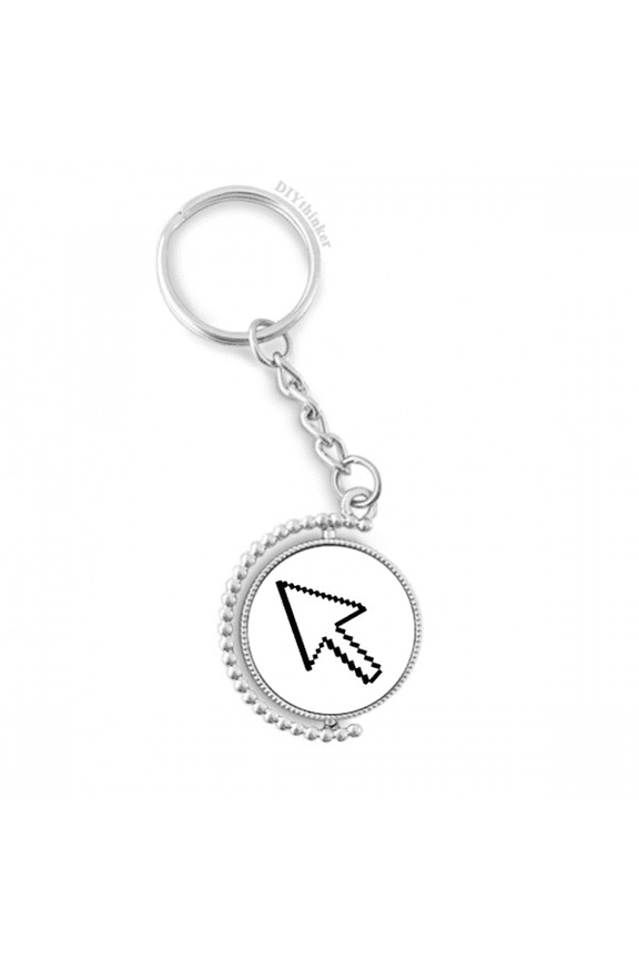 computer mouse arrow rotatable keyholder disc accessories chain clip