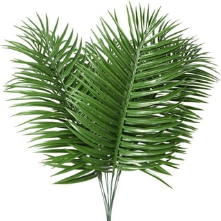 5pcs Fake leaves Green Plastic Artificial leaf Palm leaves Island Style DIY  Wedding Decoration Green Plant