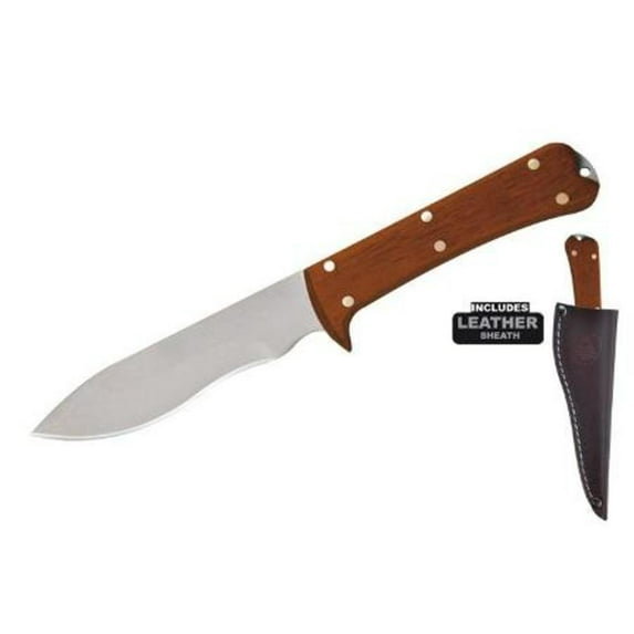 condor tool and knife two rivers skinner knife 4.5-inch blade, leather sheath multi-colored
