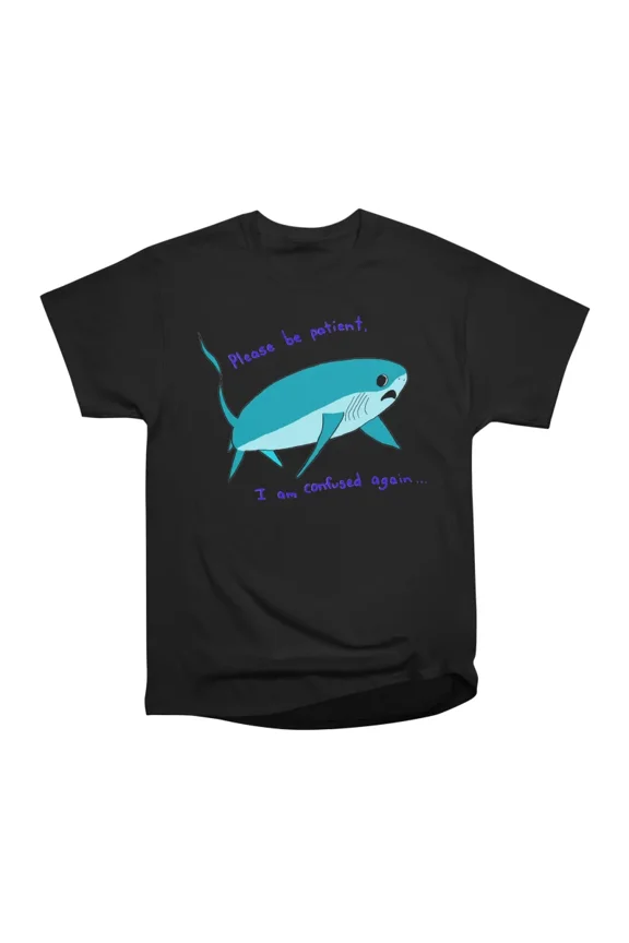 confused again shark T-Shirt Tee Gift For Him Merch For Her Apparel For Friend