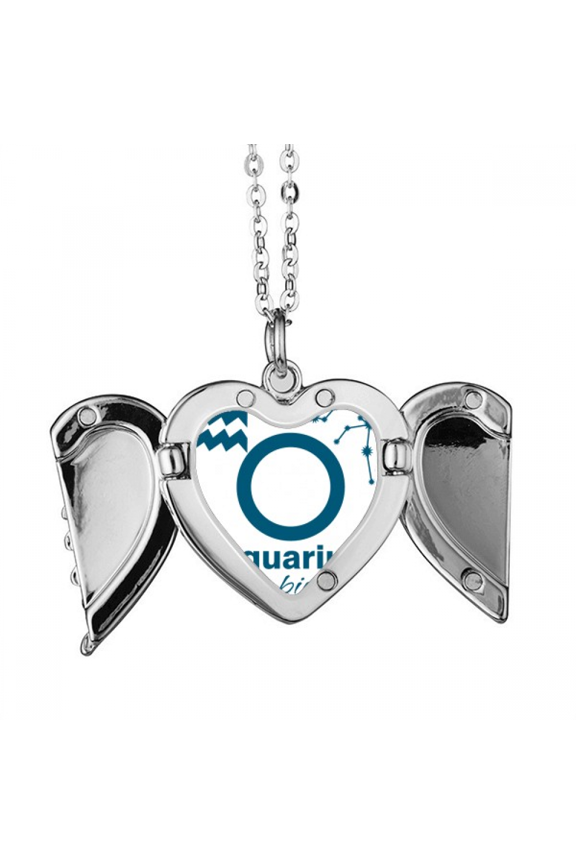 constellation fate birthday celebration angel wings necklpendant fashion