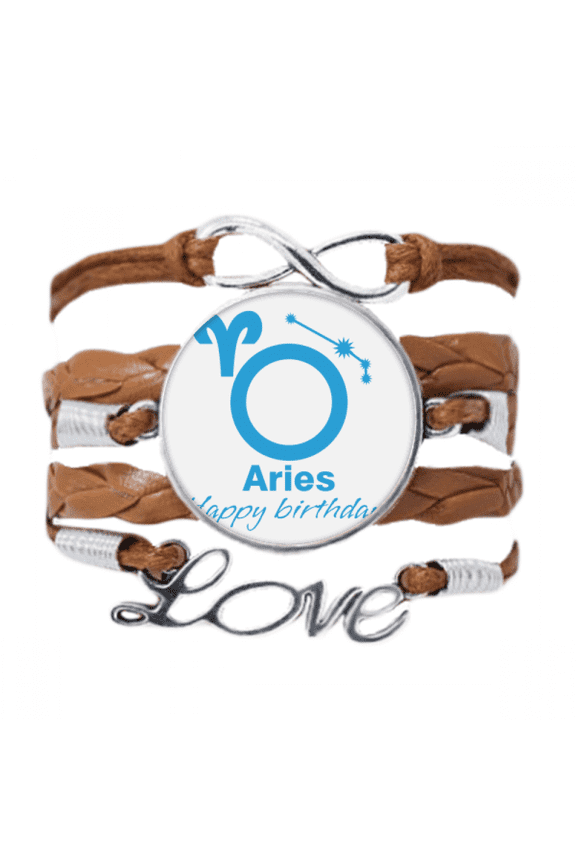 constellation fate birthday celebration aries bracelet chain ornament wristband
